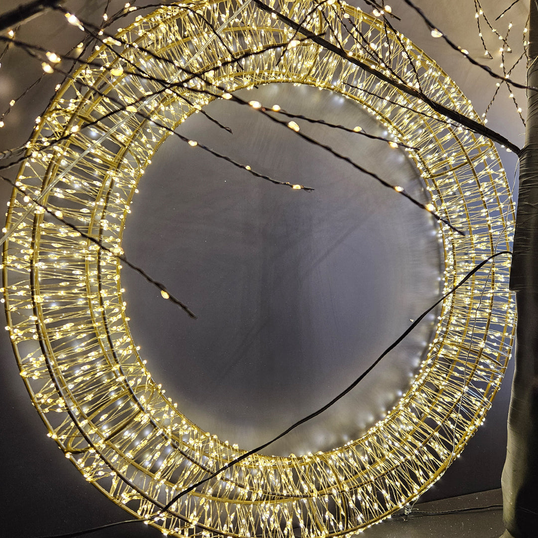 Guirnalda Cable conductor D60 (1920 LED) de 5m, adaptador GS IP44. 1U/U