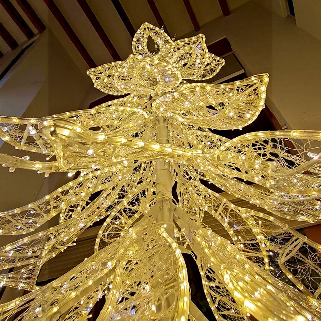 CHRISTMAS TREE CON LUZ LED
Color: 1485L Warm white with 10% flash LED
Indoor & Outdoor Use
UV resistance, 100% waterproof
Item Voltage: 24V DC IP65