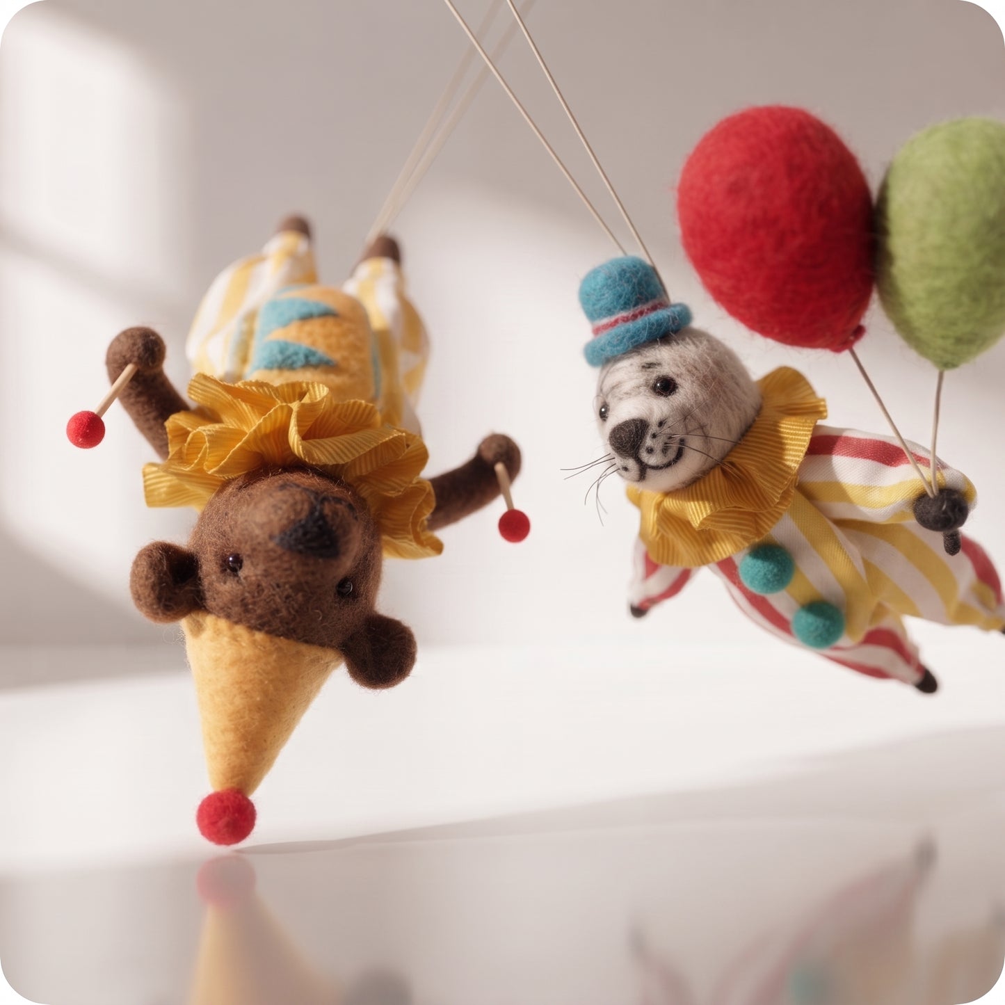 Set de 2 esferas de osos de circo