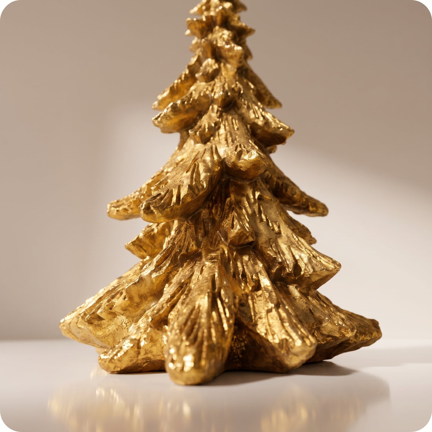 Árbol de resina pino dorado g