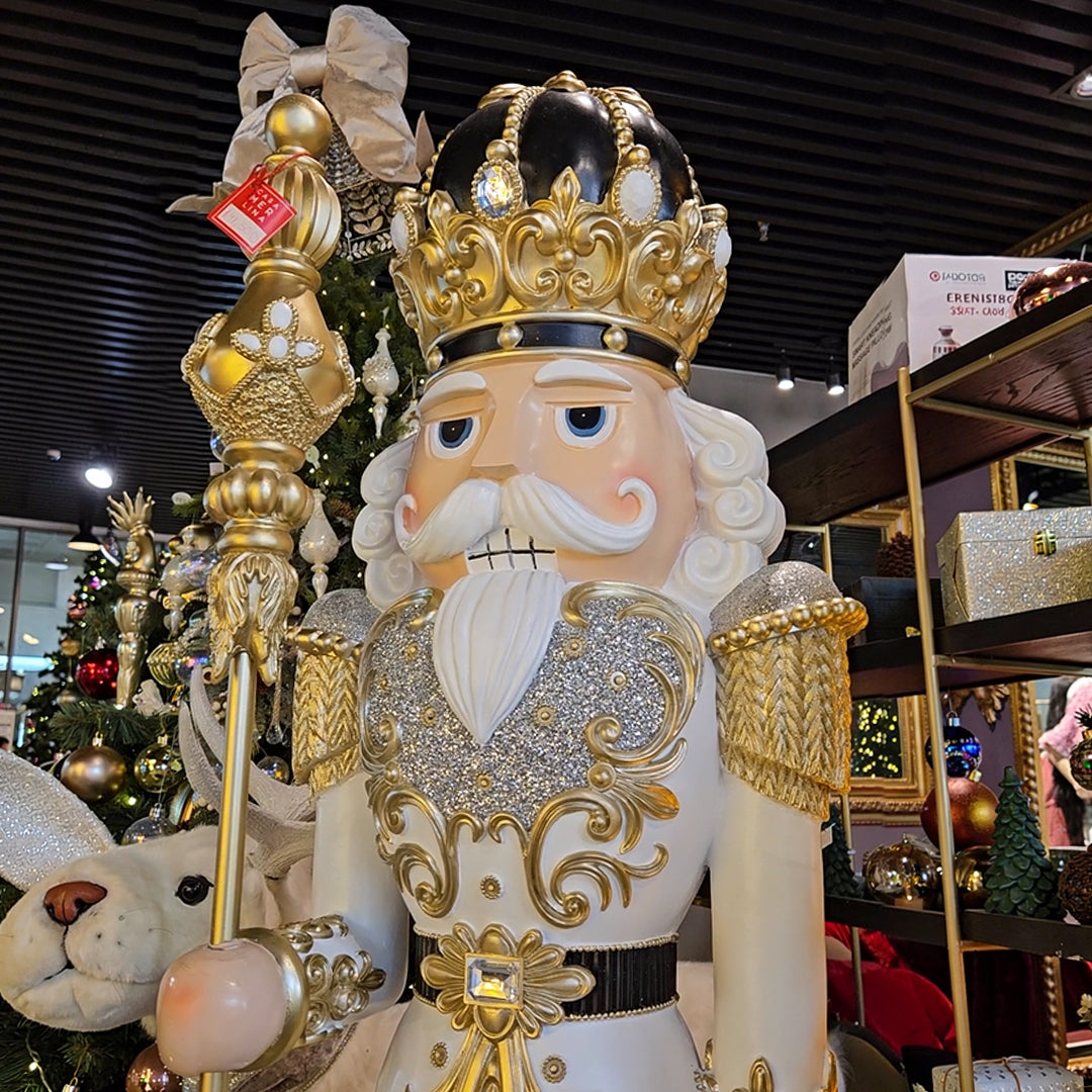 CASCANUEZ BLANCO CON DORADO 184 CM