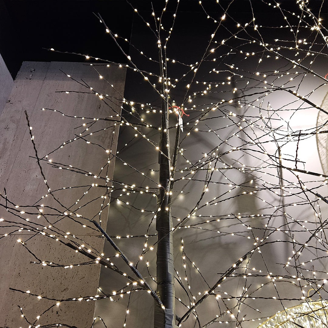 Árbol micropuntos modelo A 1100 ww LED Transformador UL IP44 Adaptador de 24 V Cable de 5 M. 180cm  1U/U