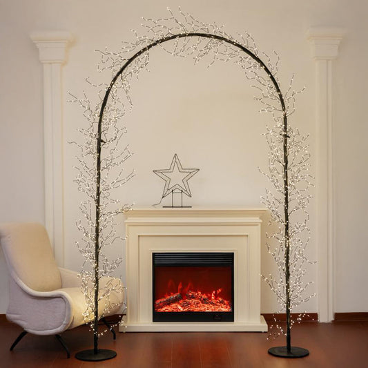 130cmx230cm ARCO DE LUZ   2500Light tree  warmwhite led  Indoor / Outdoor 24V24W adaptor ?Mteal base ?10% flashing lights