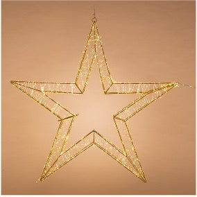 ESTRELLA DORADA DE LUZ 90 CM