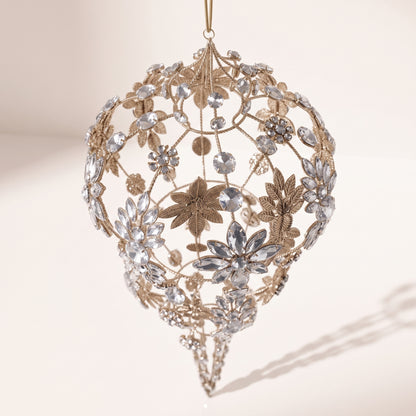 Esfera con flores y piedras y estrellas 49 cm
