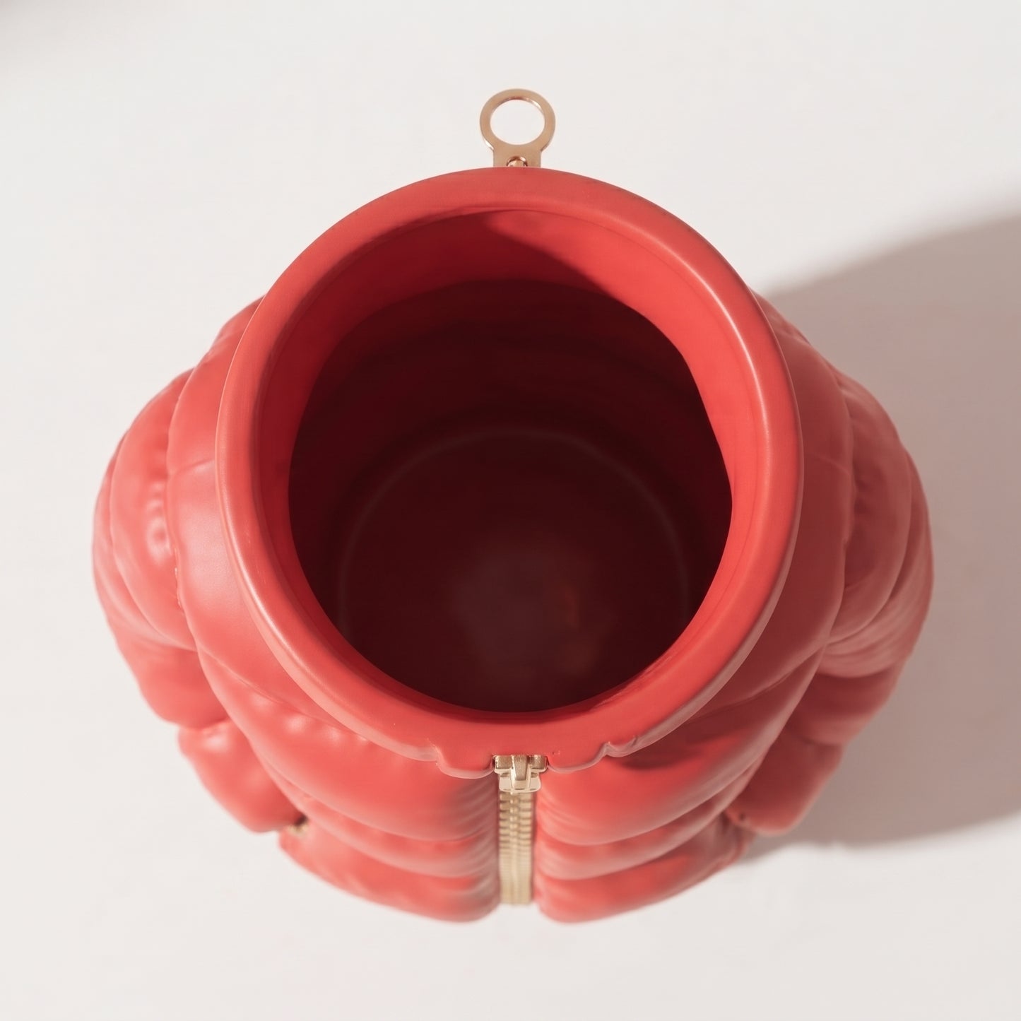 Florero de chamarra de esquí
