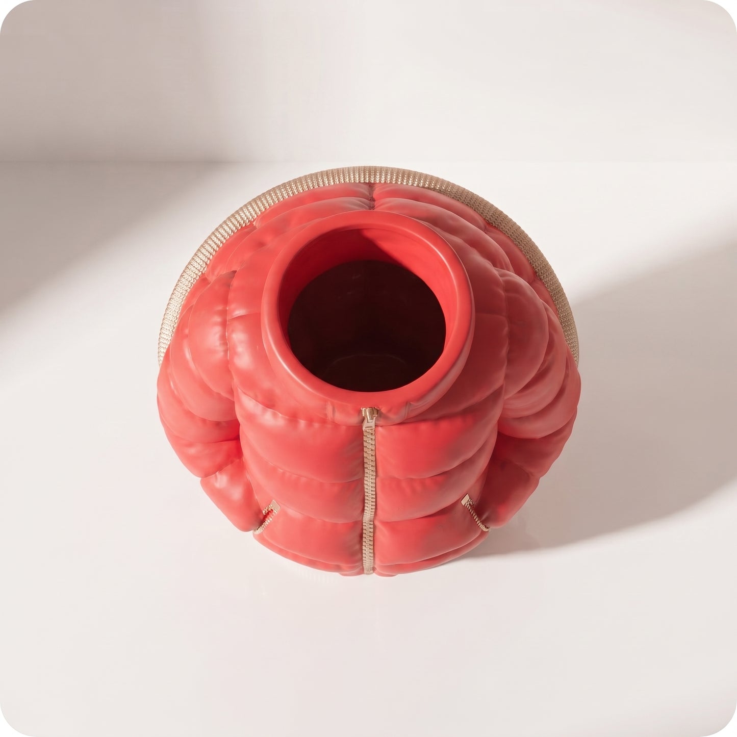 Florero de chamarra de esquí