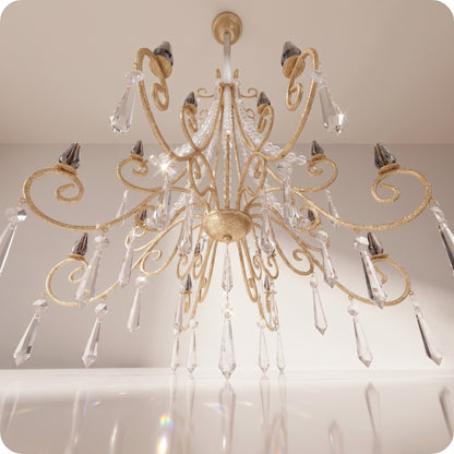 Candelabro dorado