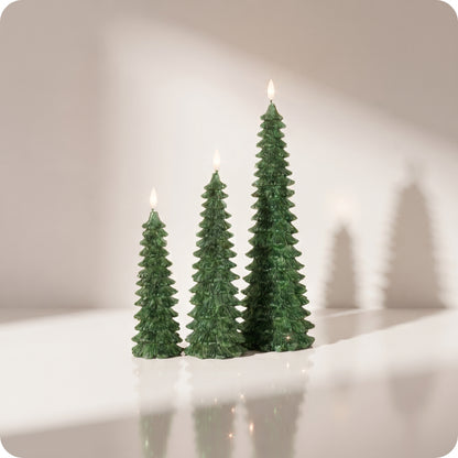 Set de 3 velas de árbol