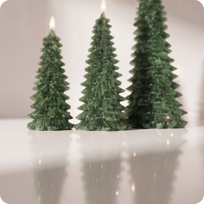 Set de 3 velas de árbol