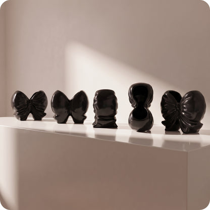 Moño de resina negro