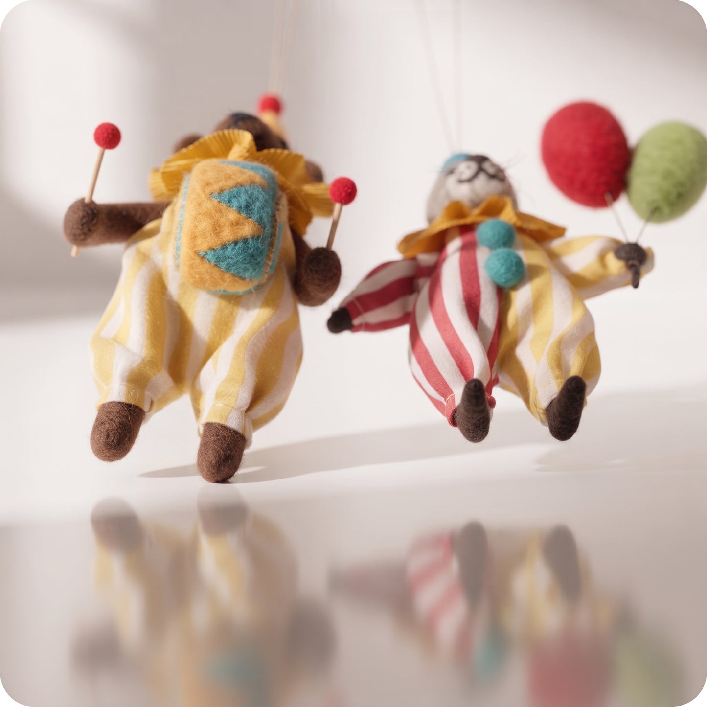 Set de 2 esferas de osos de circo
