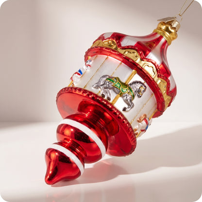 Esfera de carrusel en gota de vidrio