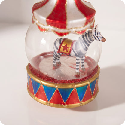Globo con cebra de circo