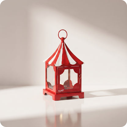 Lantern roja tipo carpa de circo