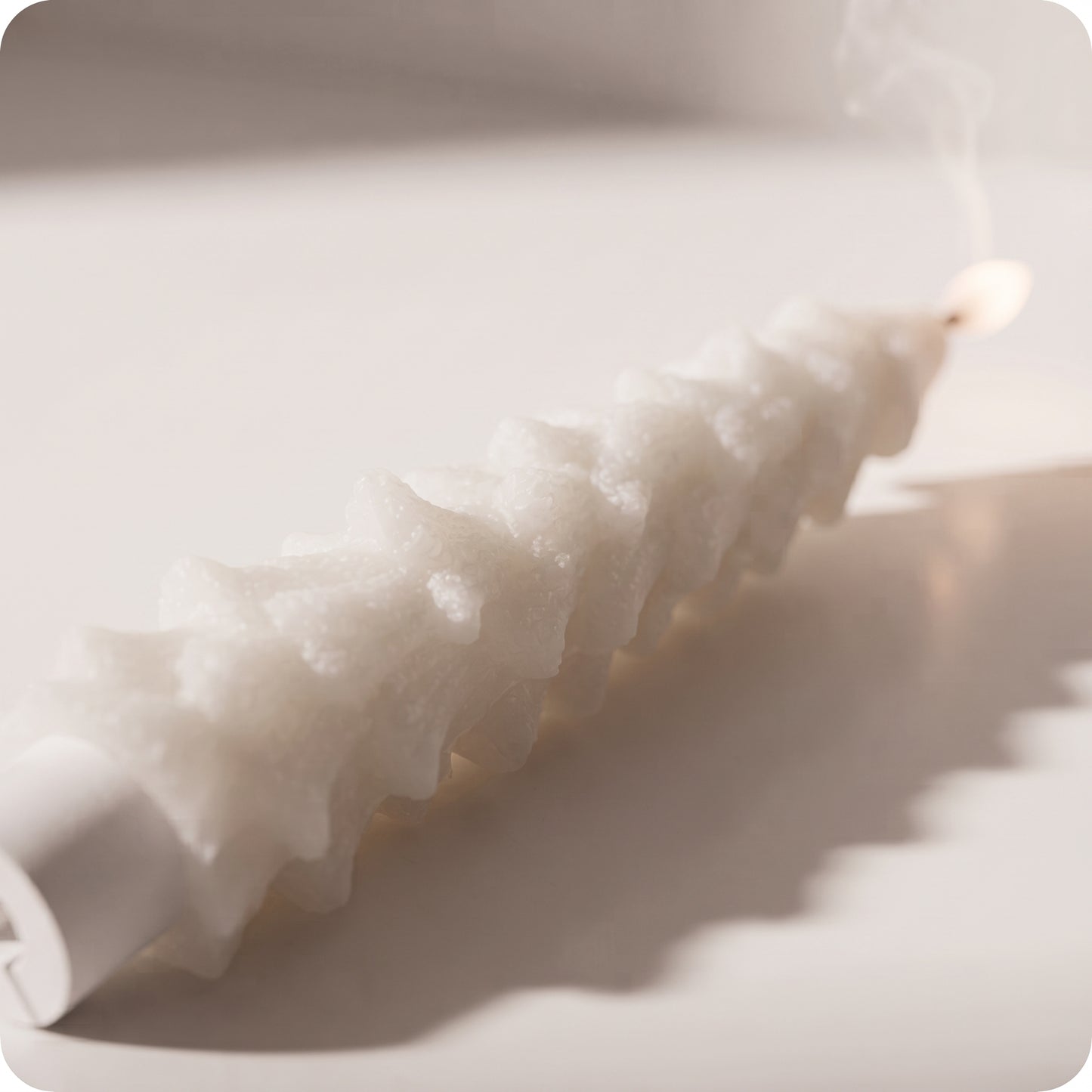 Set de 2 velas de árbol blancas