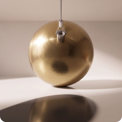 Esfera de acero inoxidable dorado viejo rigido 20, 30, 38 y 48 cm