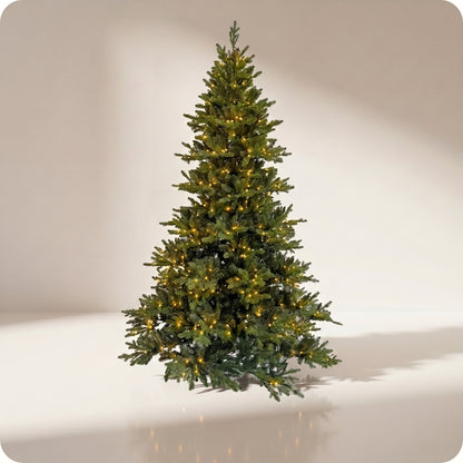 Árbol de navidad verde con 580 luces leds