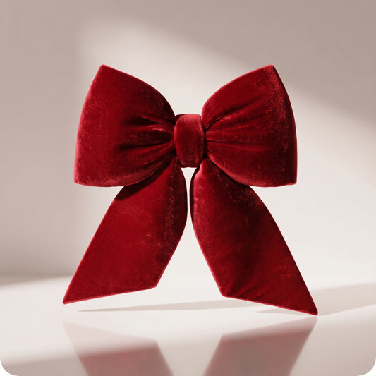 Moño clasico rojo, 46 x 38 cm.