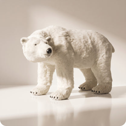 Oso polar bella sin movimiento