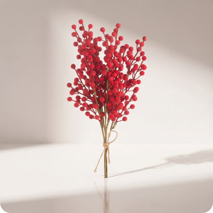 Rama de berries rojas