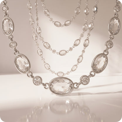 Guirnalda de piedras grandes brillantes