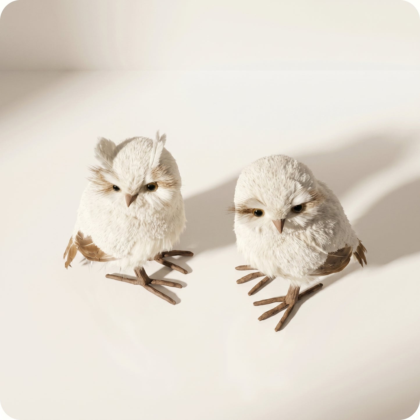 Búho de nieve natural