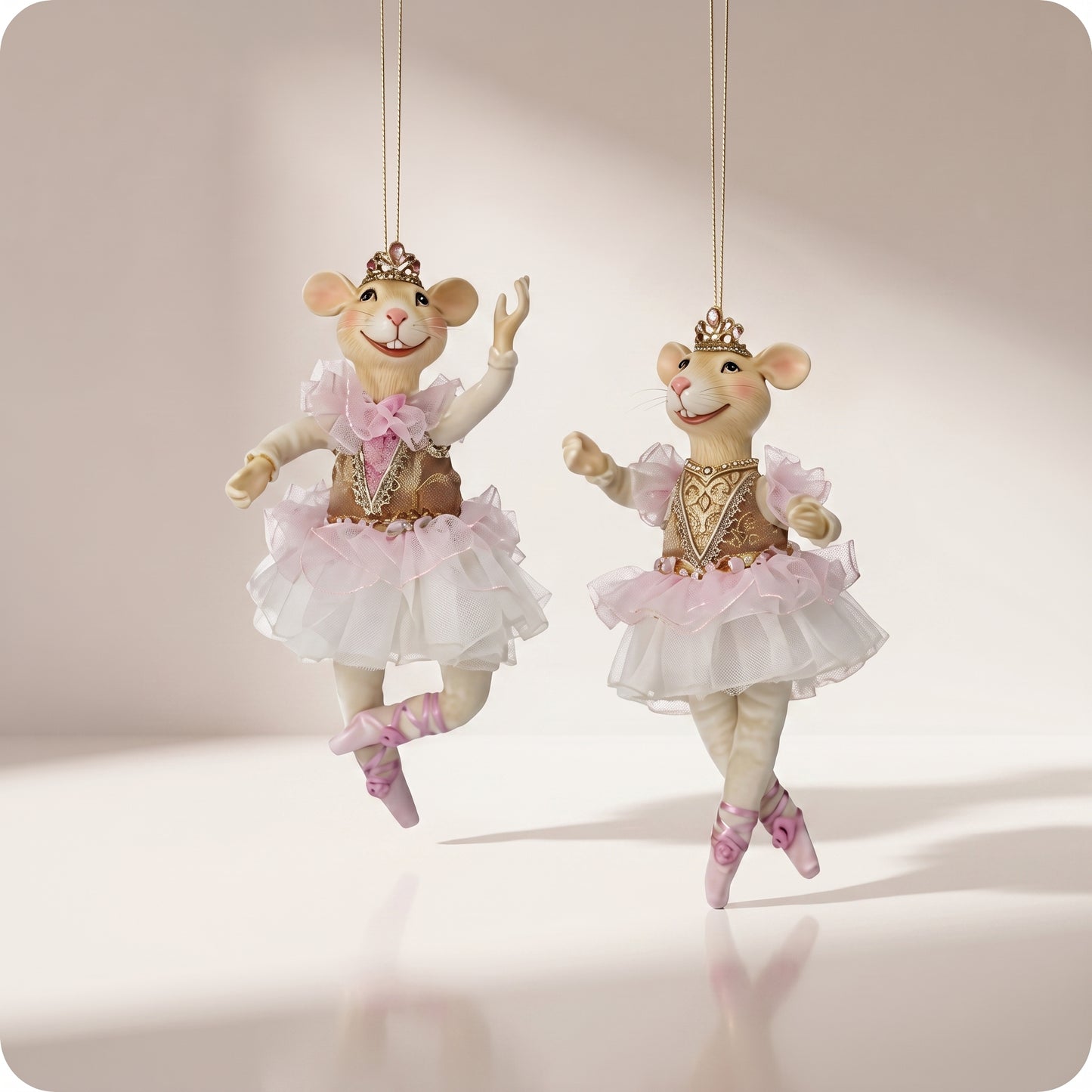 Esfera ratón ballerina con tutú 20 cm