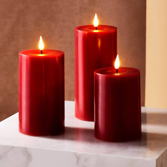 VELA AROMATIZANTE ELECTRICA ON-OFF 7x7.5cm Rojo 1U/U