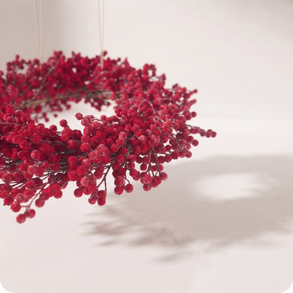 Corona Flocked Red Berry