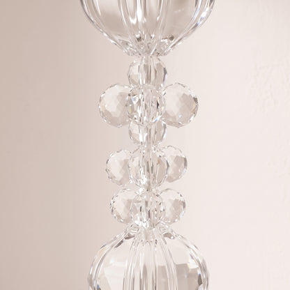 Adorno colgante de cuentas acrílicas transparentes