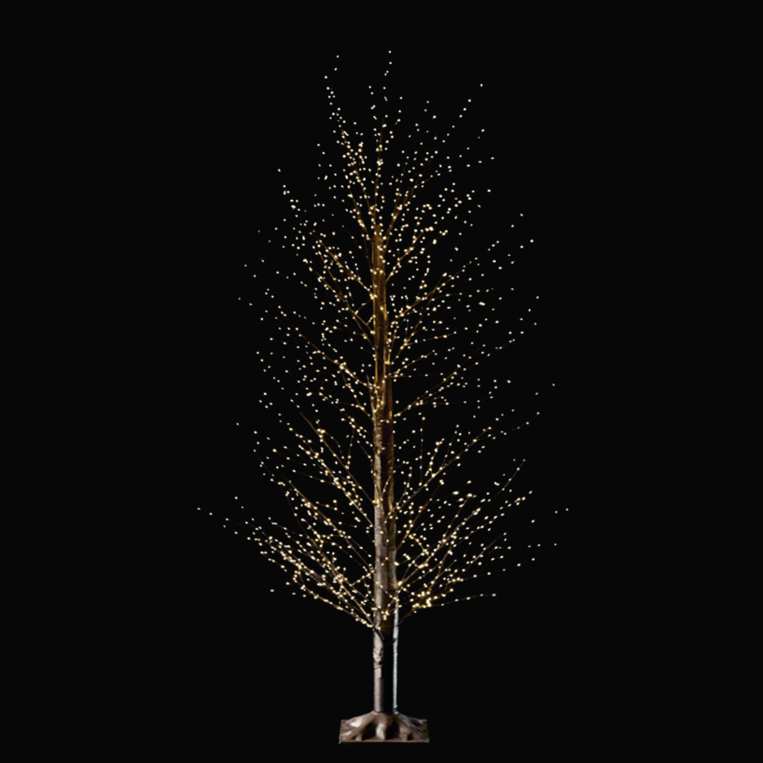 Modelo A árbol negro micropuntos 800 LED color blanco cálido, UL IP44 24V6W 5  150cm  1U/U